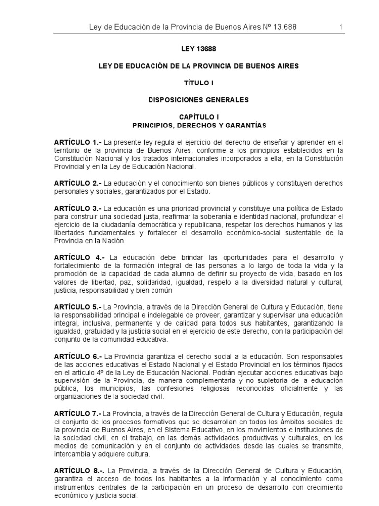 ley 13688